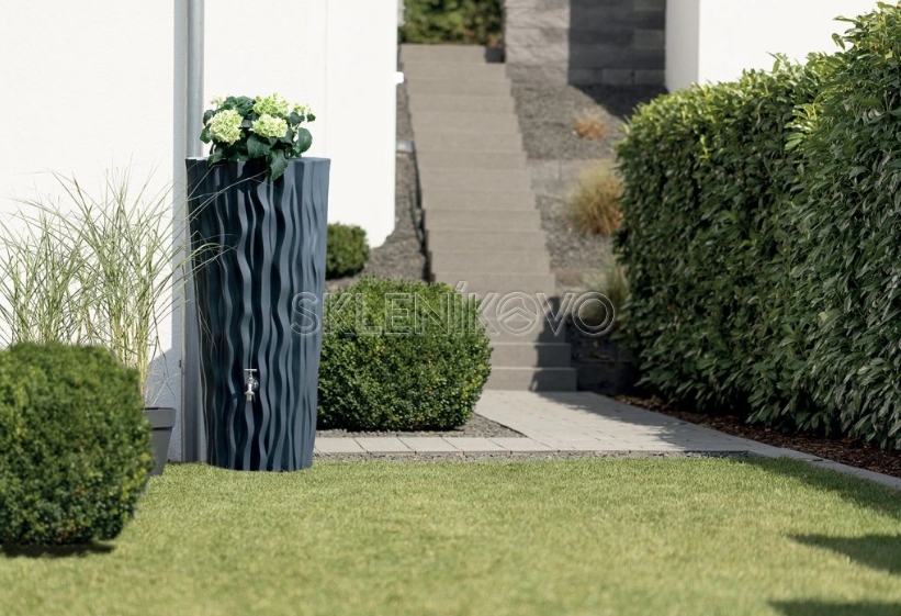 Plastový sud na vodu ALANA antracit 160l